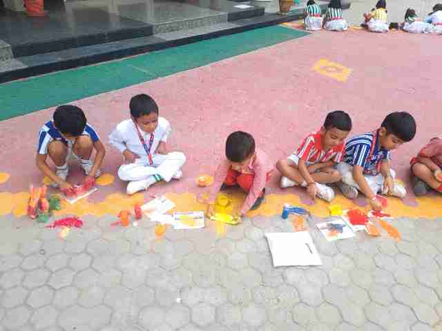 RANGOLI ACTIVITY FOR CLASS UKG -5