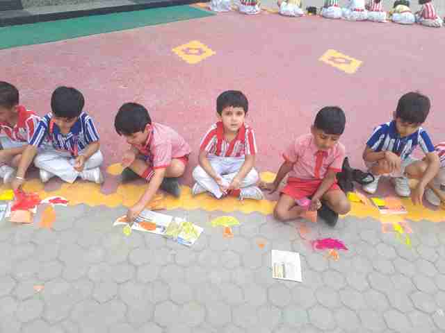 RANGOLI ACTIVITY FOR CLASS UKG -3