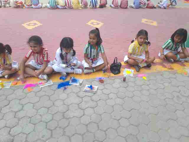 RANGOLI ACTIVITY FOR CLASS UKG -2