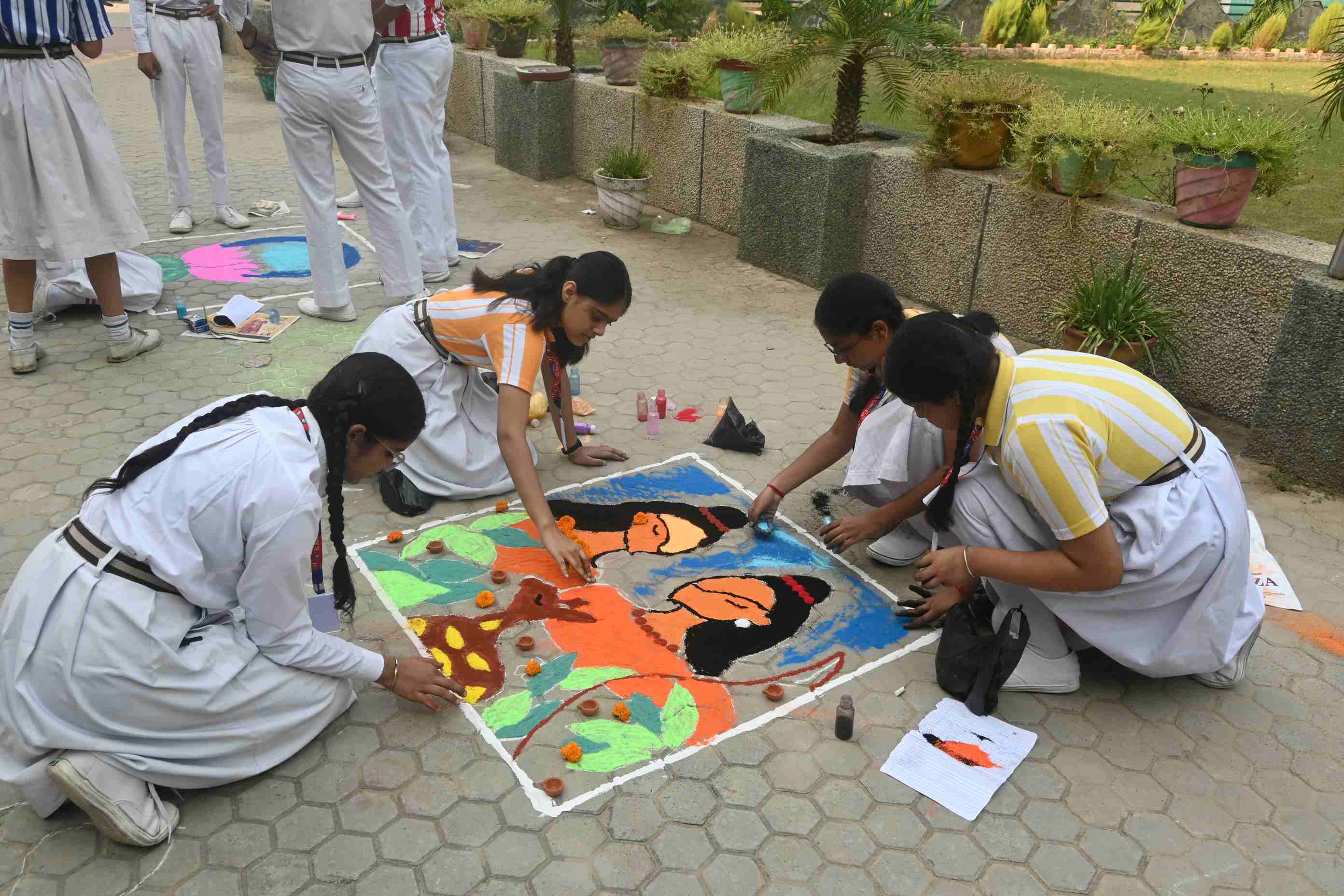 DIWALI RANGOLI COMPETITION FOR CLASS-9TH & 10TH-3