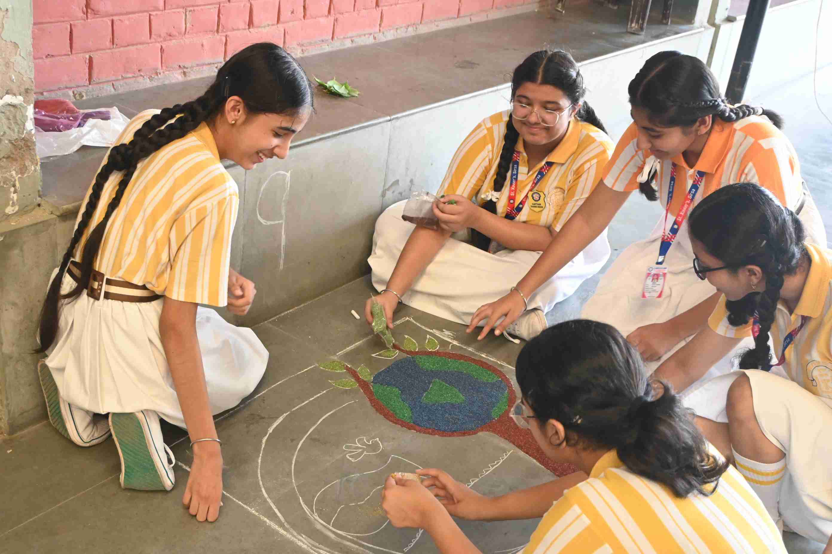 Rangoli Competition for Class 9th-8