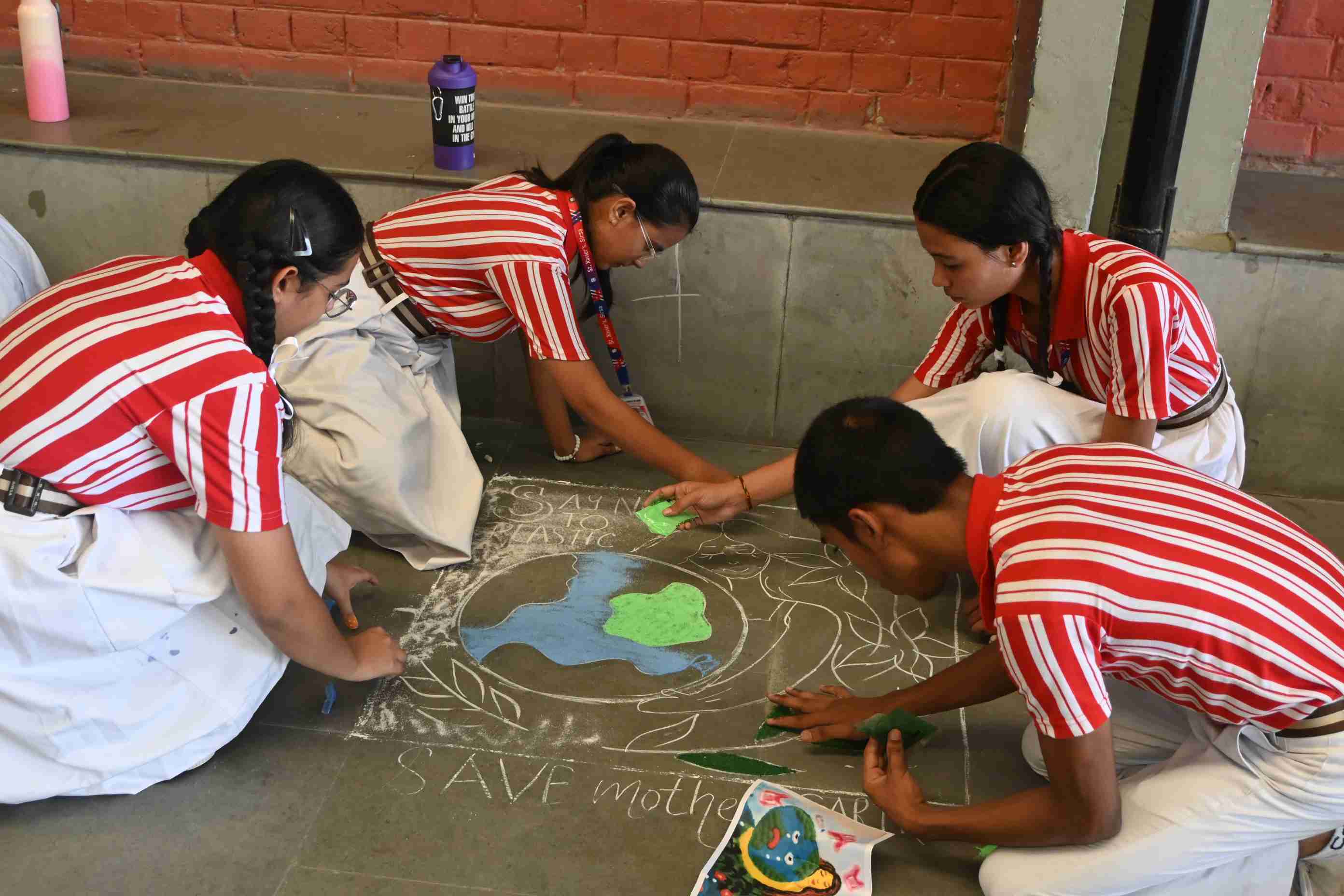 Rangoli Competition for Class 9th-6