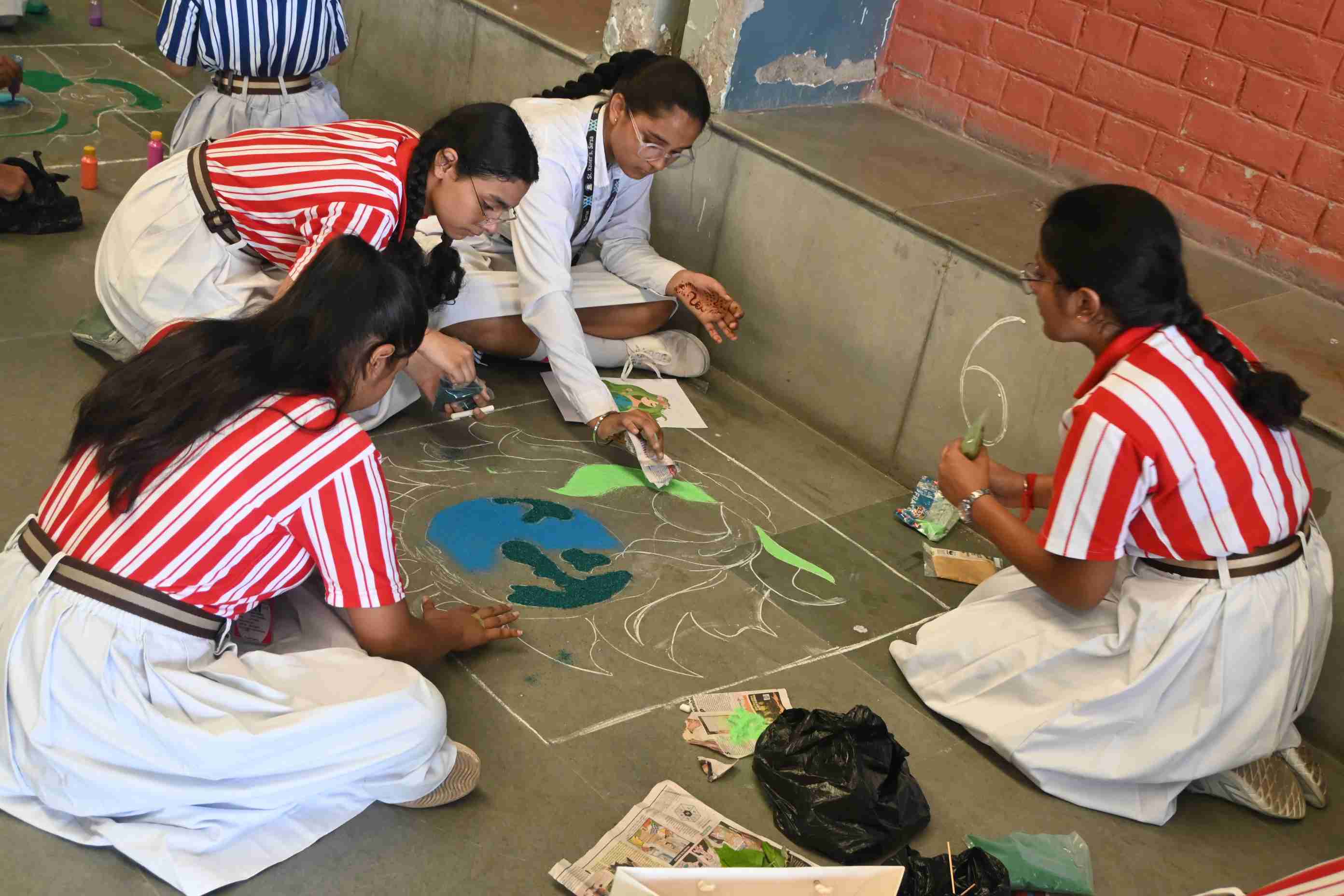 Rangoli Competition for Class 9th-5