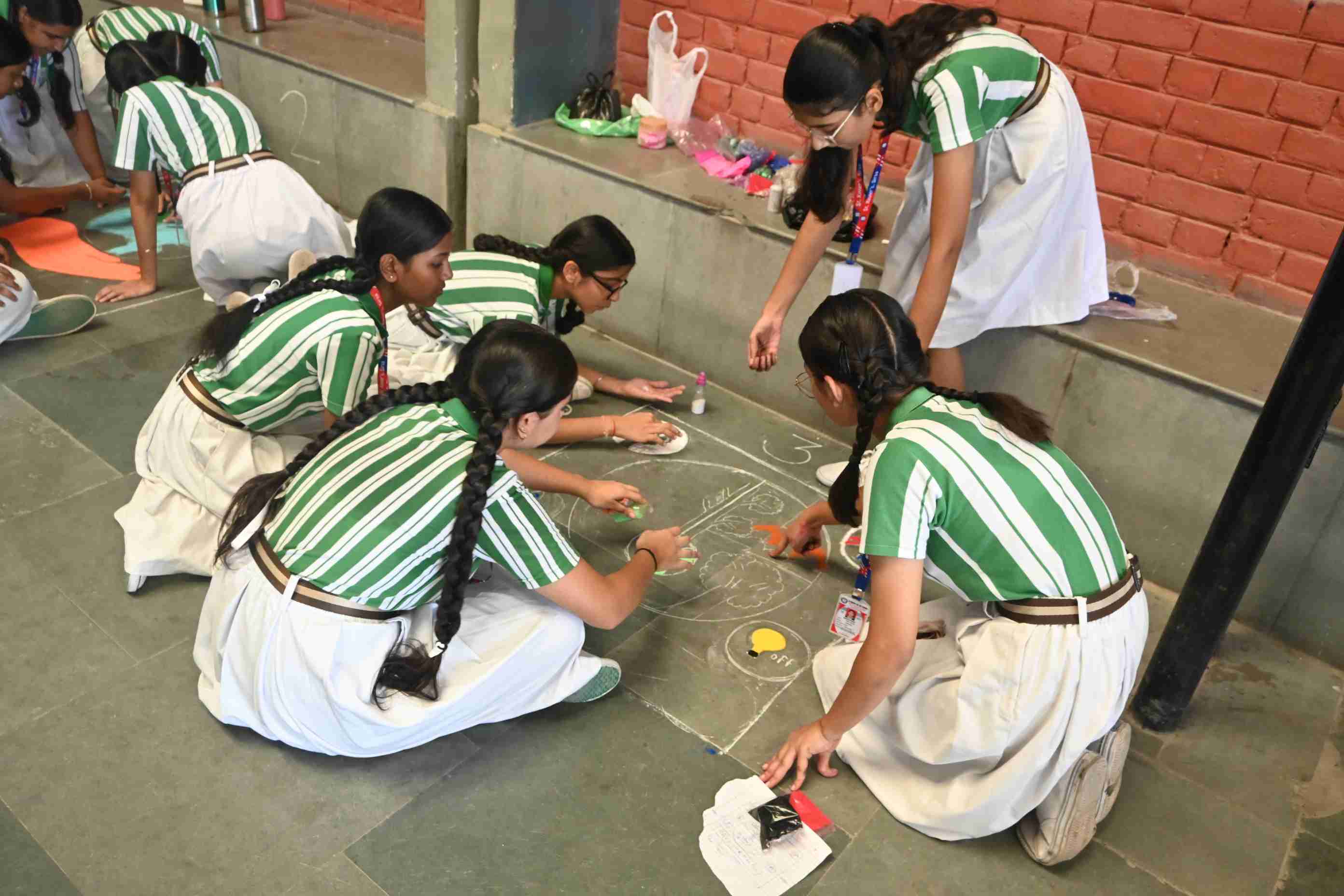 Rangoli Competition for Class 9th-4