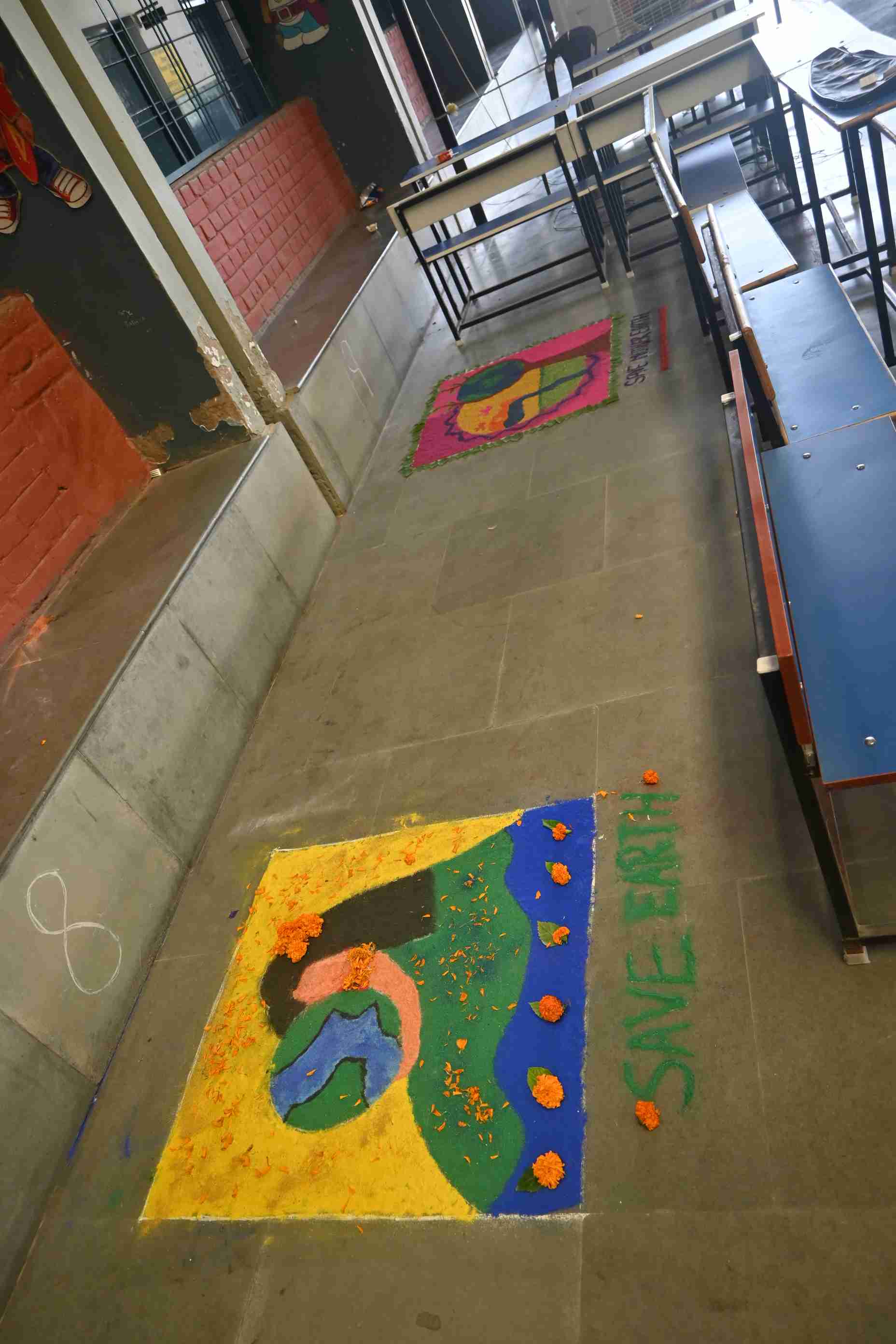 Rangoli Competition for Class 9th-2