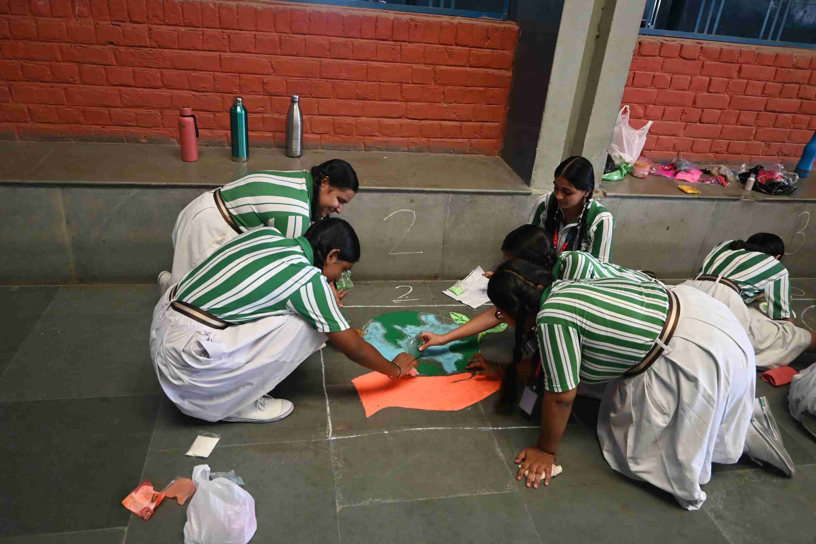 Rangoli Competition for Class 9th-0