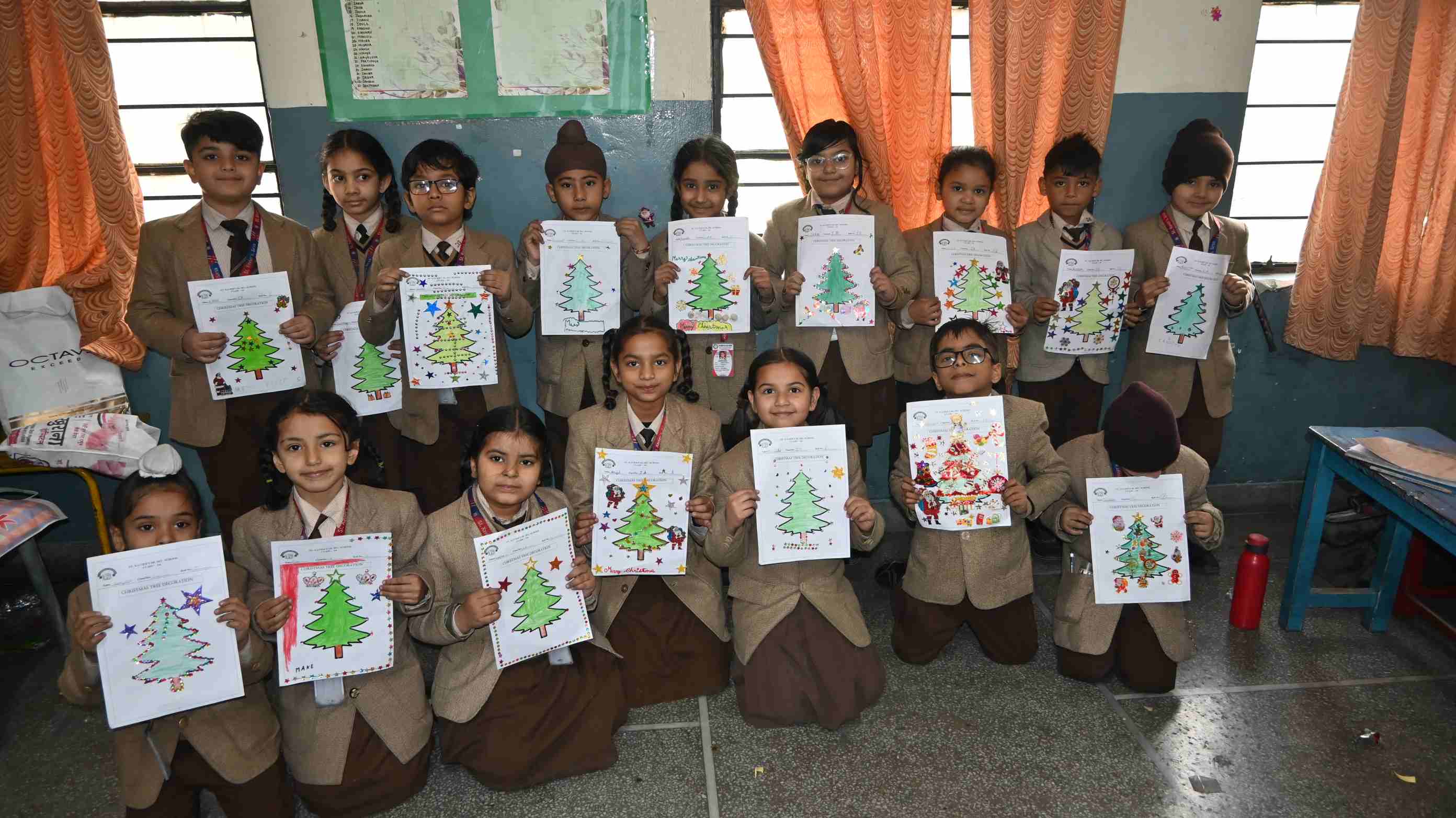 CHRISTMAS TREE Competition for CLASS-1ST-0