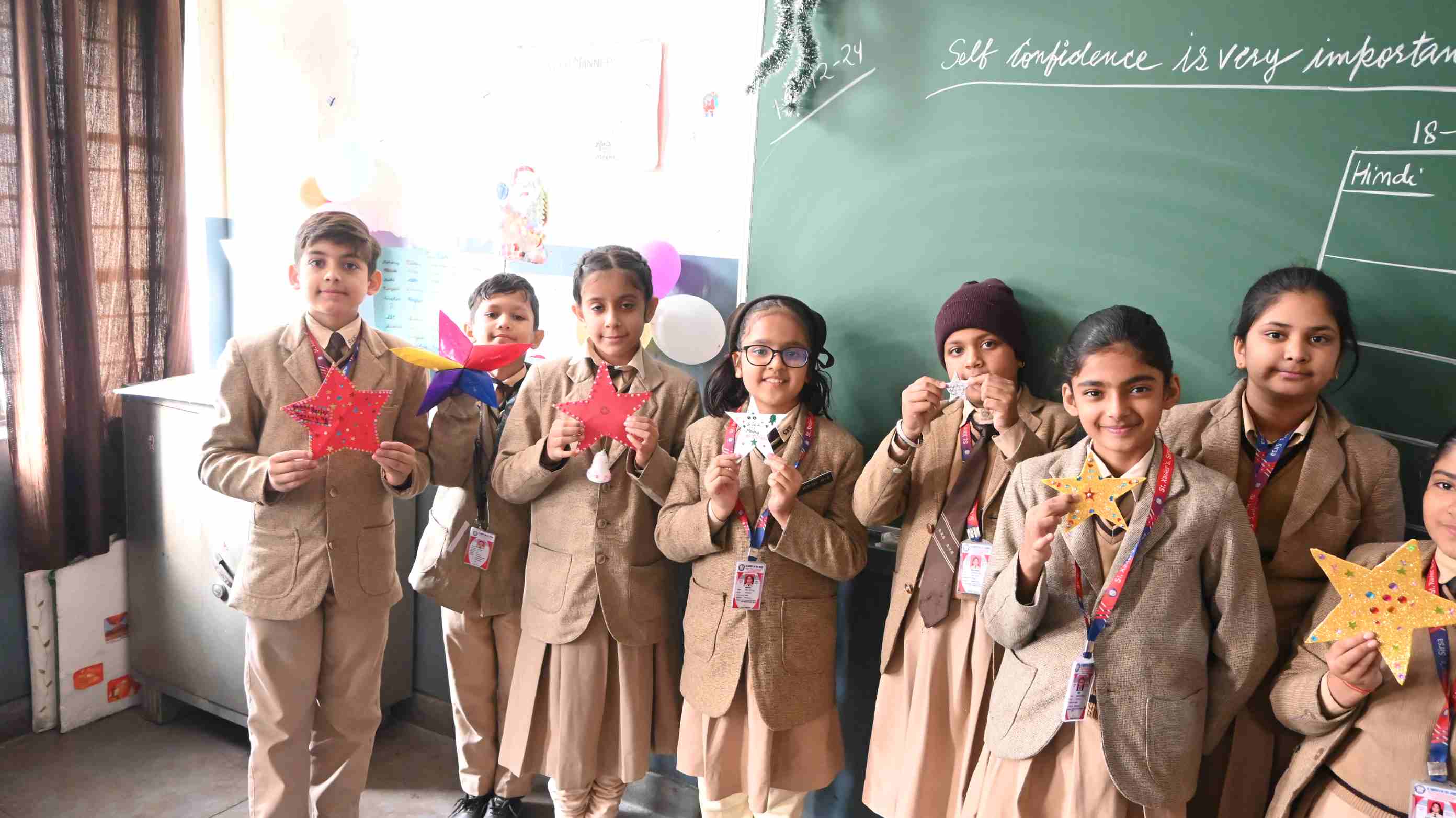  Christmas Star Making & Decoration Class-3rd & 4th-3