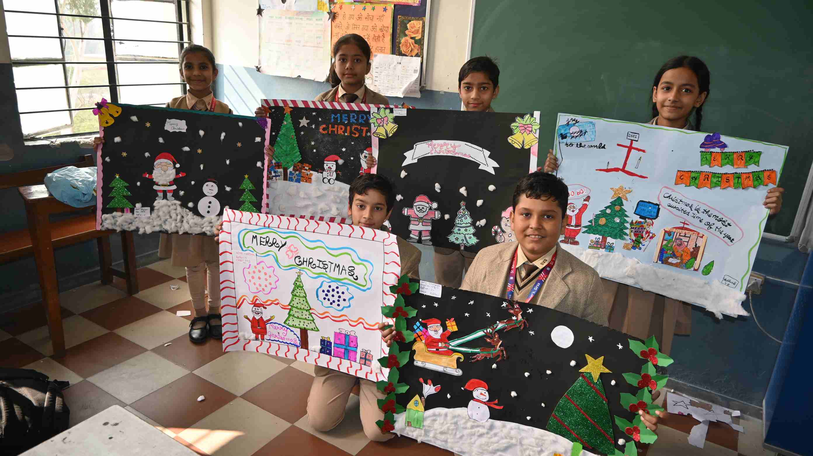  Christmas chart Making Class-5th & 6th-2