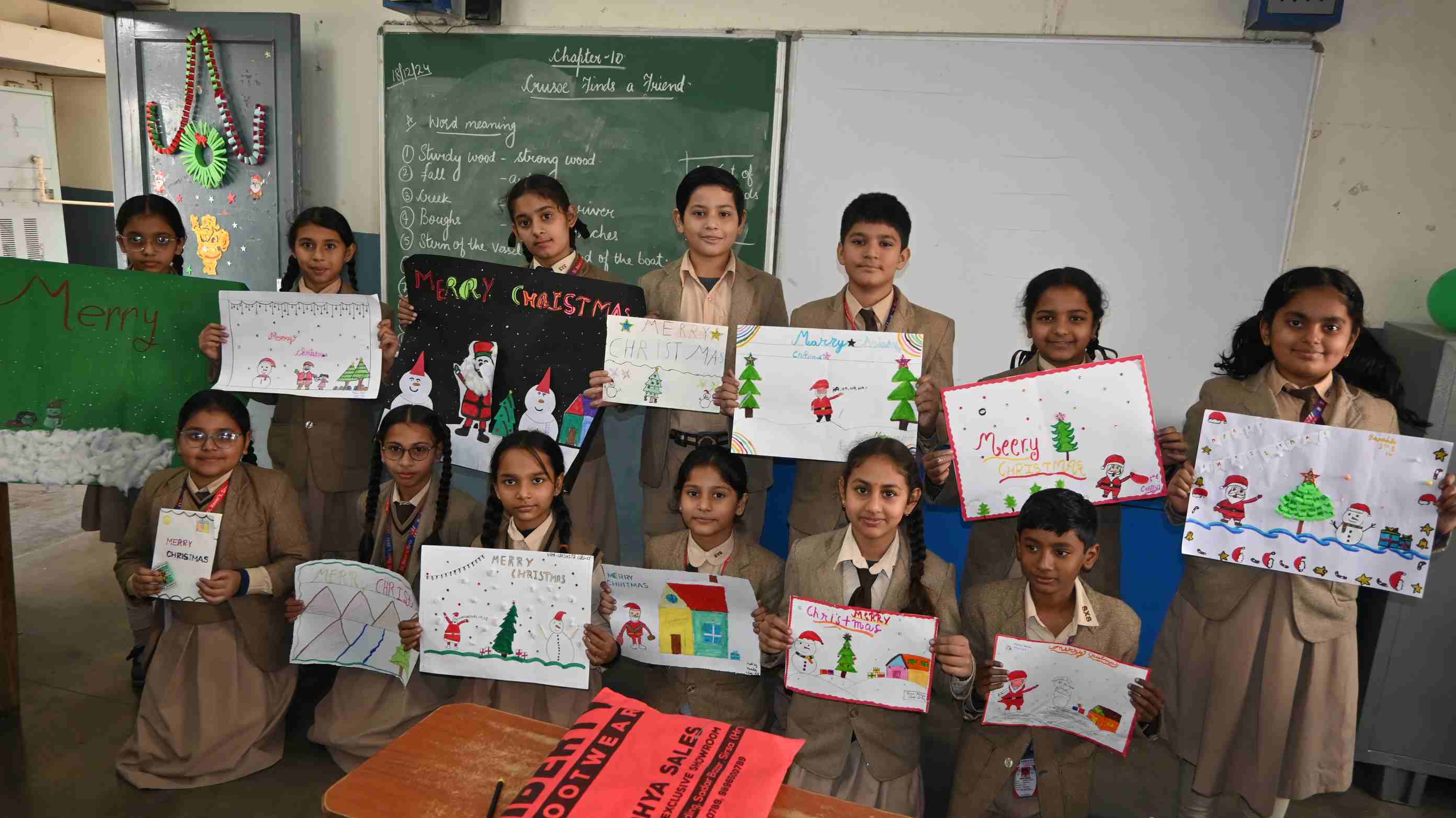  Christmas chart Making Class-5th & 6th-0