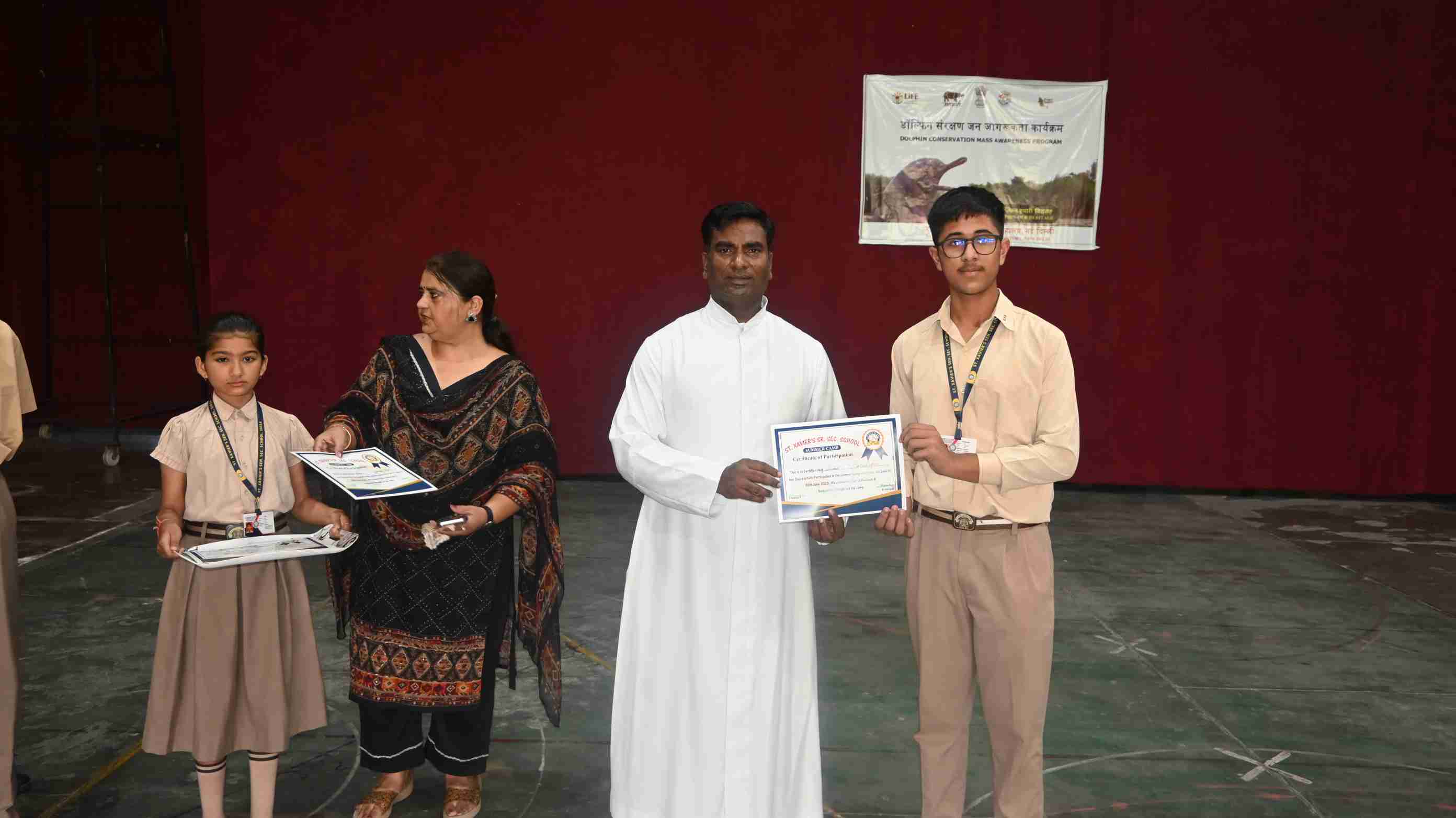 Felicitation of students  Attended one month sports summer camp-9