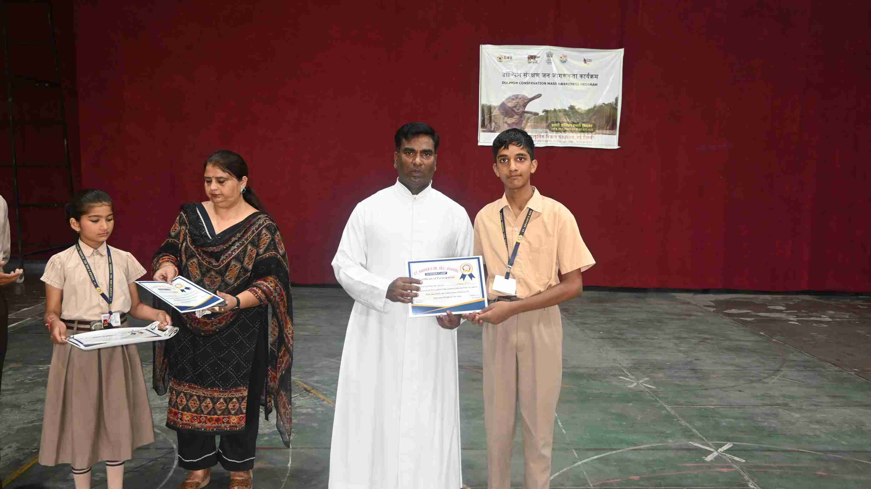 Felicitation of students  Attended one month sports summer camp-8