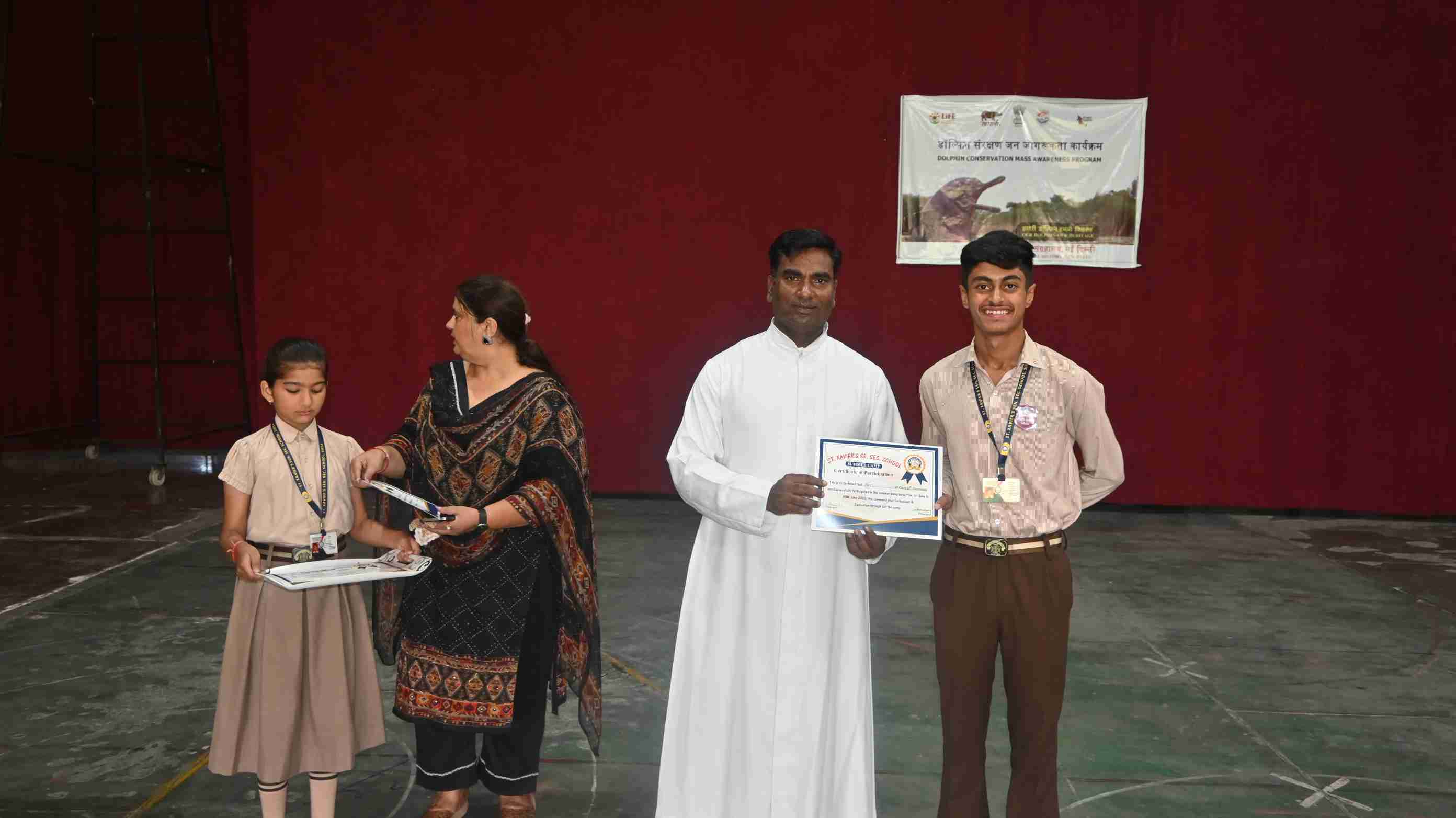 Felicitation of students  Attended one month sports summer camp-7