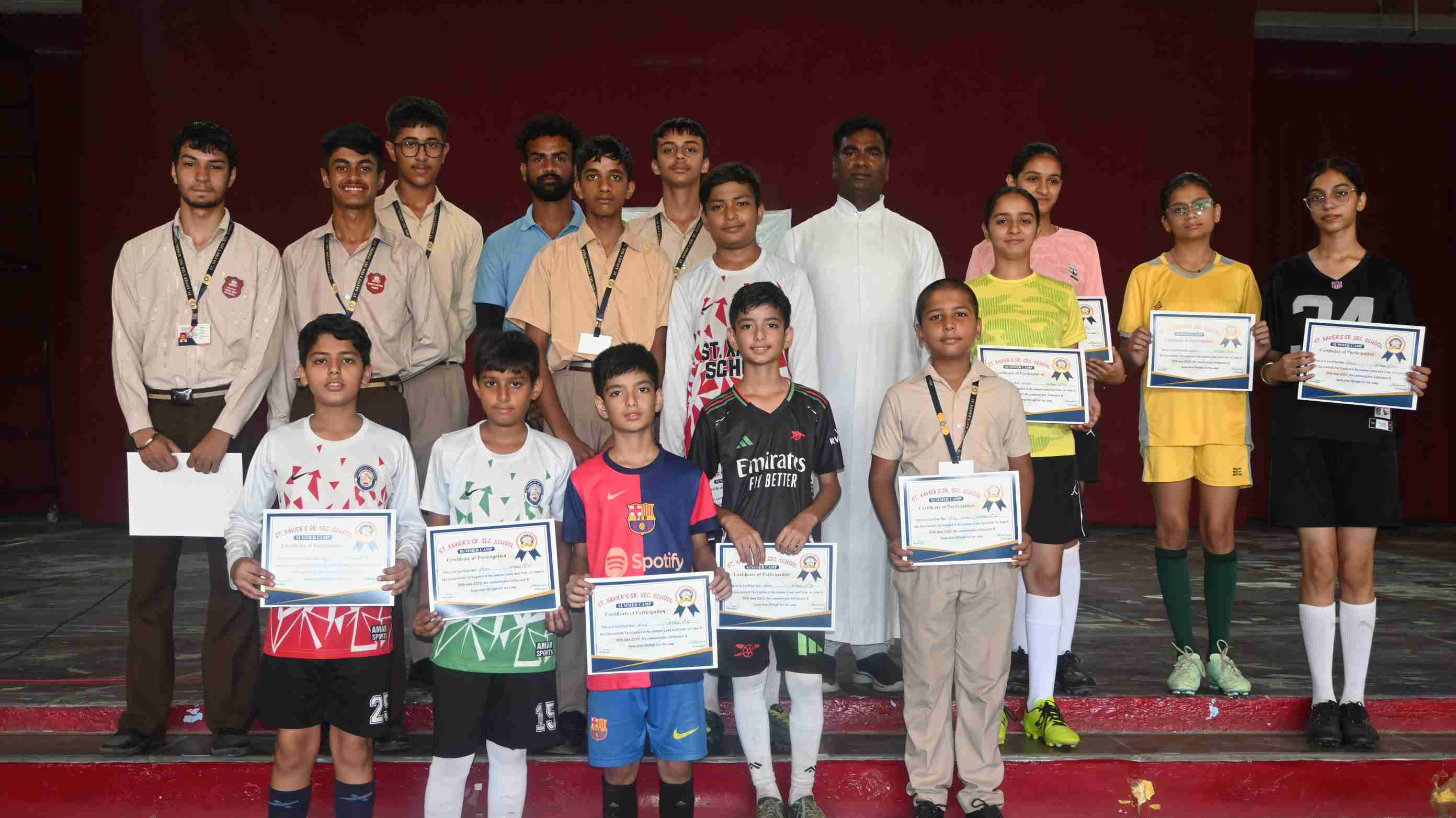 Felicitation of students  Attended one month sports summer camp-4