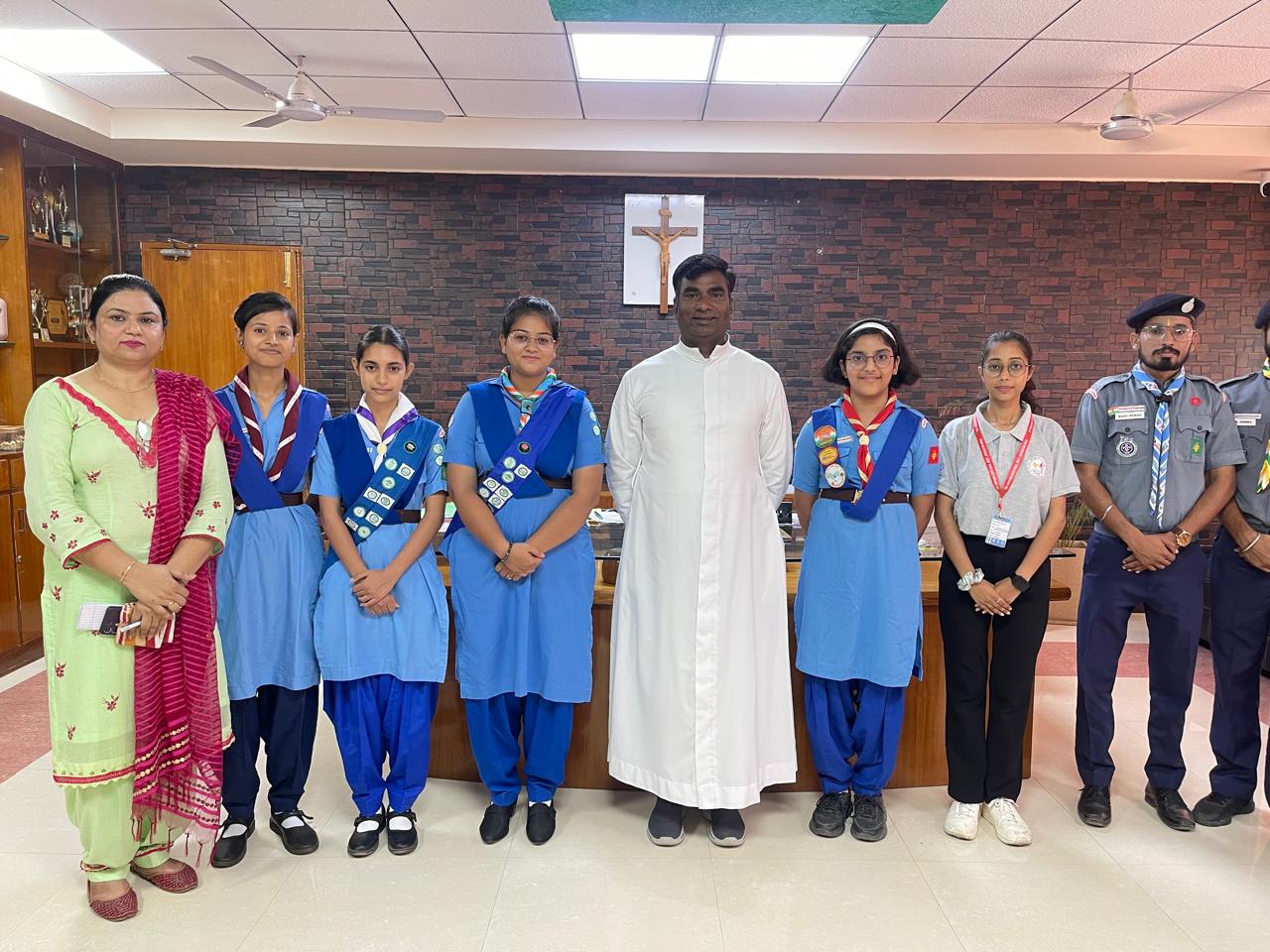 Scouting Awareness Program at St. Xavier's School, sirsa On July 29, a special scouting awareness program was organized at St. Xavier's School, where scouts and guides team was invited to share the importance and values of scouting. The program began with a warm welcome, marked by a thunderous 