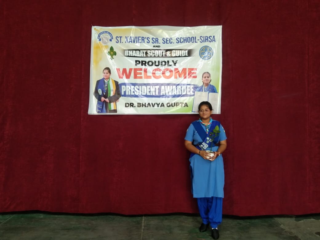 Scouting Awareness Program at St. Xavier's School, sirsa On July 29, a special scouting awareness program was organized at St. Xavier's School, where scouts and guides team was invited to share the importance and values of scouting. The program began with a warm welcome, marked by a thunderous 