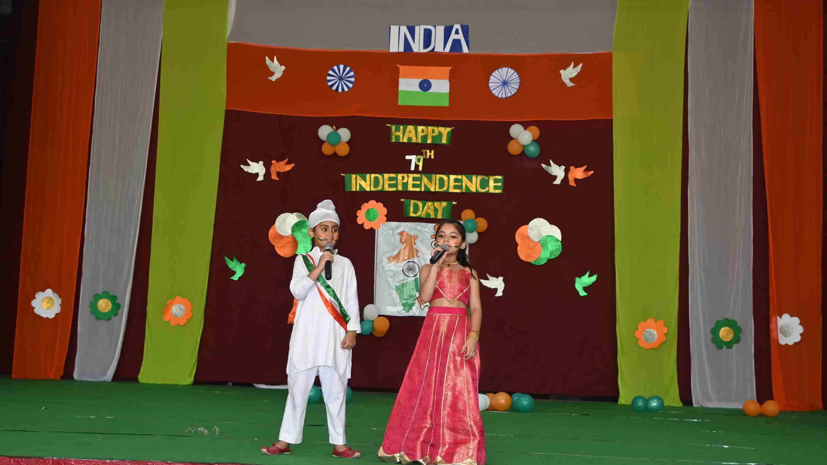 Independence Day Celebration for Class-Nursery to 3rd-8