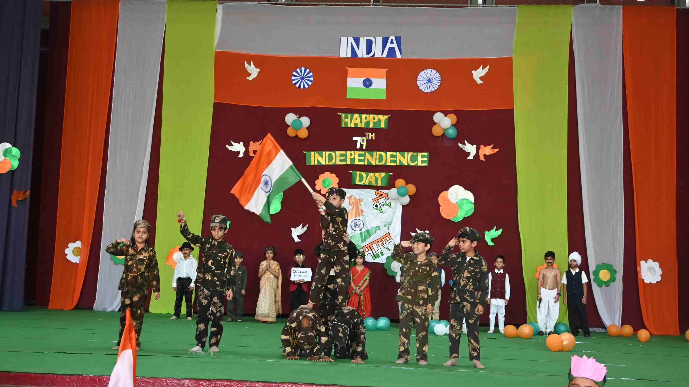 Independence Day Celebration for Class-Nursery to 3rd-6