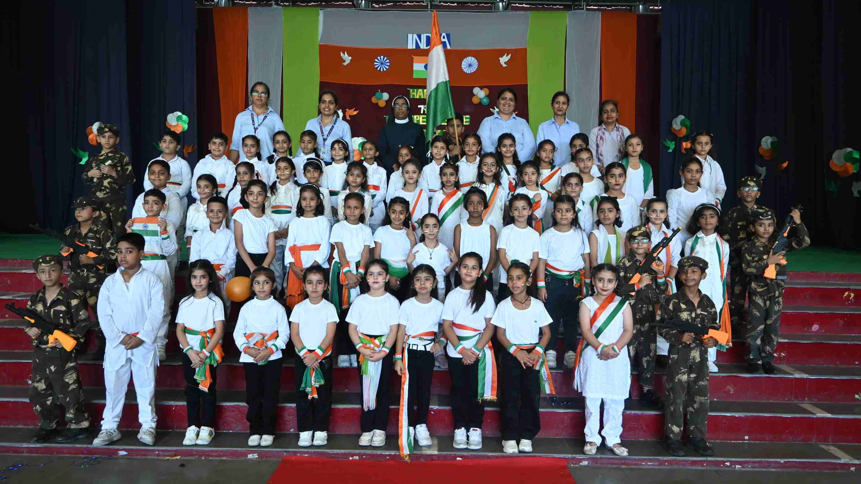 Independence Day Celebration for Class-Nursery to 3rd-4
