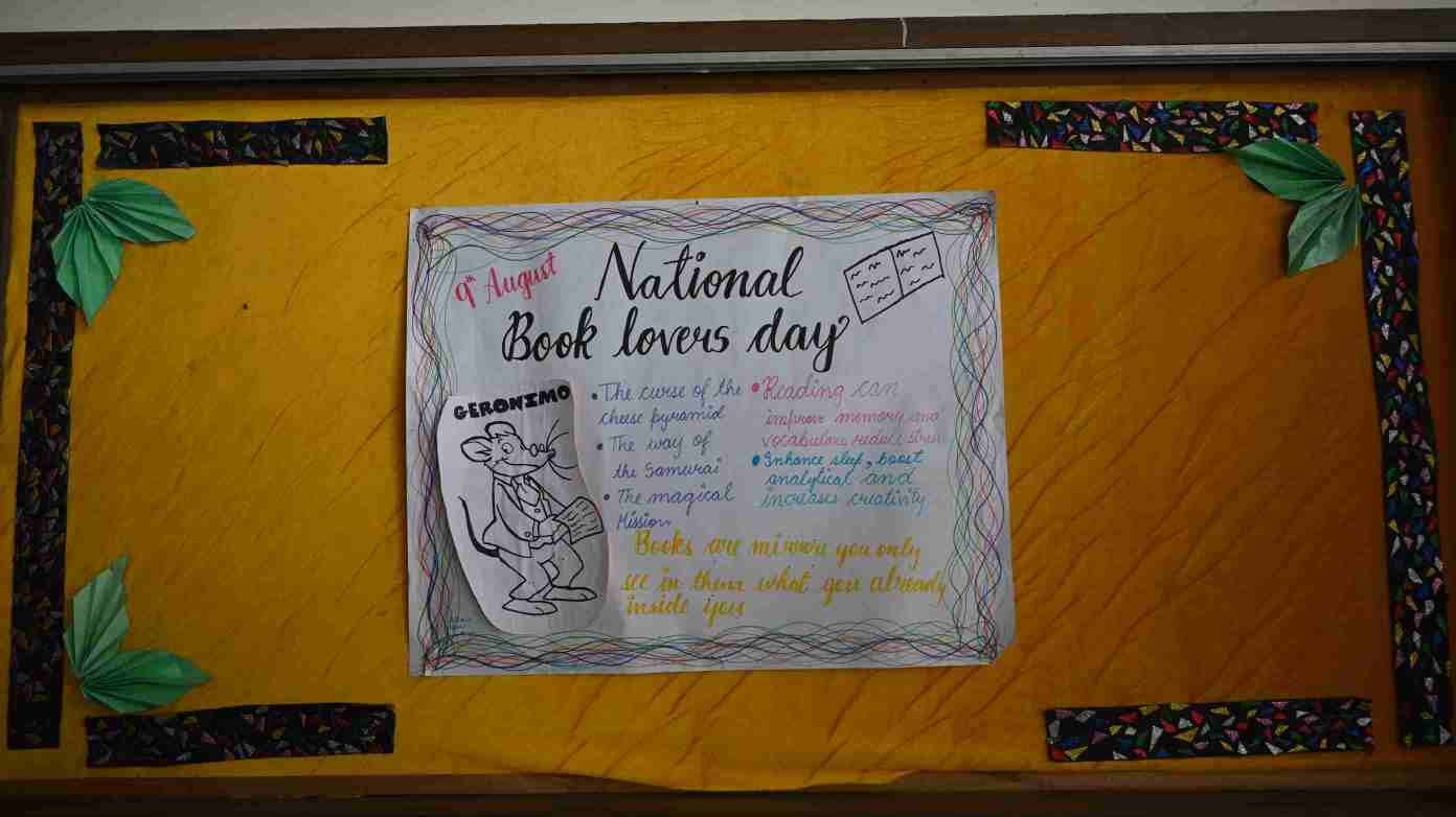 Wall Board Activity On National Book Lovers Day Celebration-1
